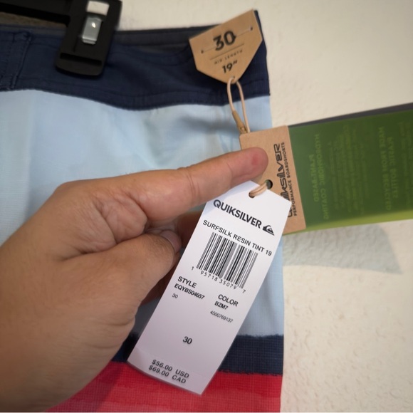 Quiksilver Boys' Surfsilk Resin Tint 14 Boardshort Swim Trunk Bathing Suit - Picture 6 of 9